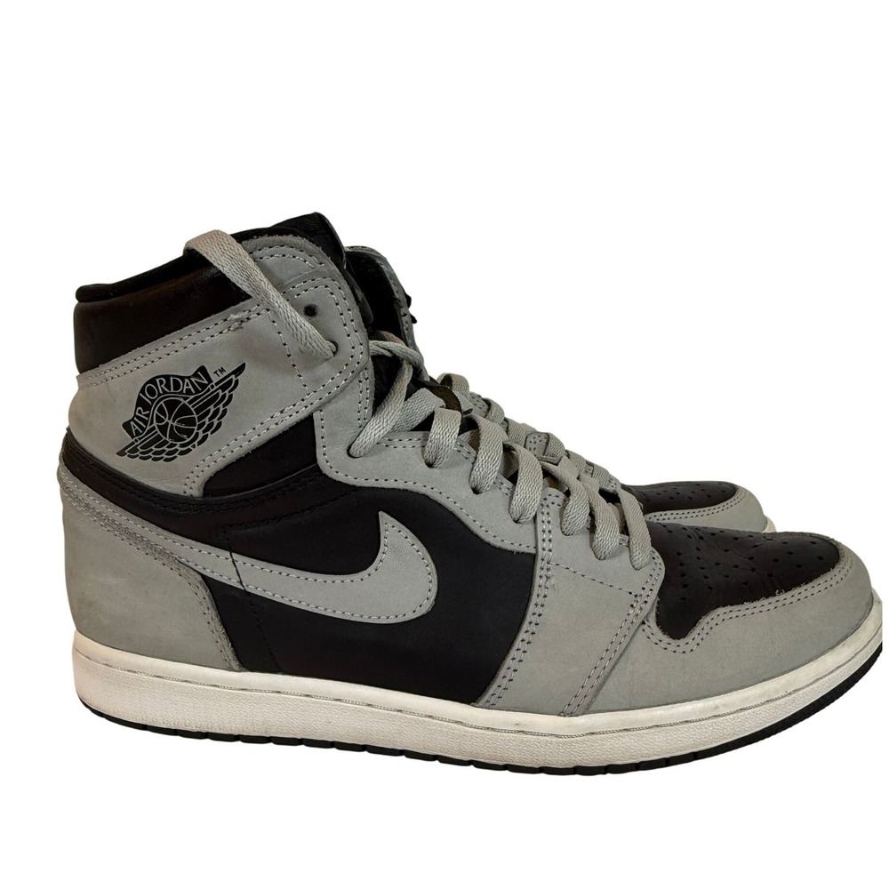 Nike Air Jordan 1 Retro High OG Shadow 2.0 Black Grey Mens Size 10 EUC with Box - Picture 3 of 9